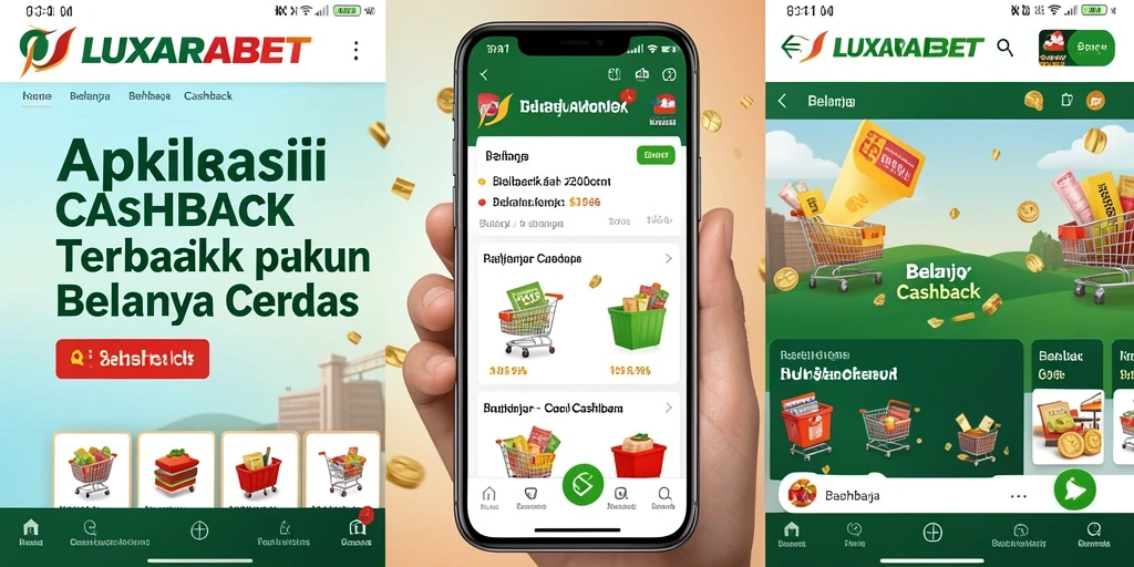 Antarmuka LUXARABET yang menarik dan fungsi cashback yang memudahkan.
