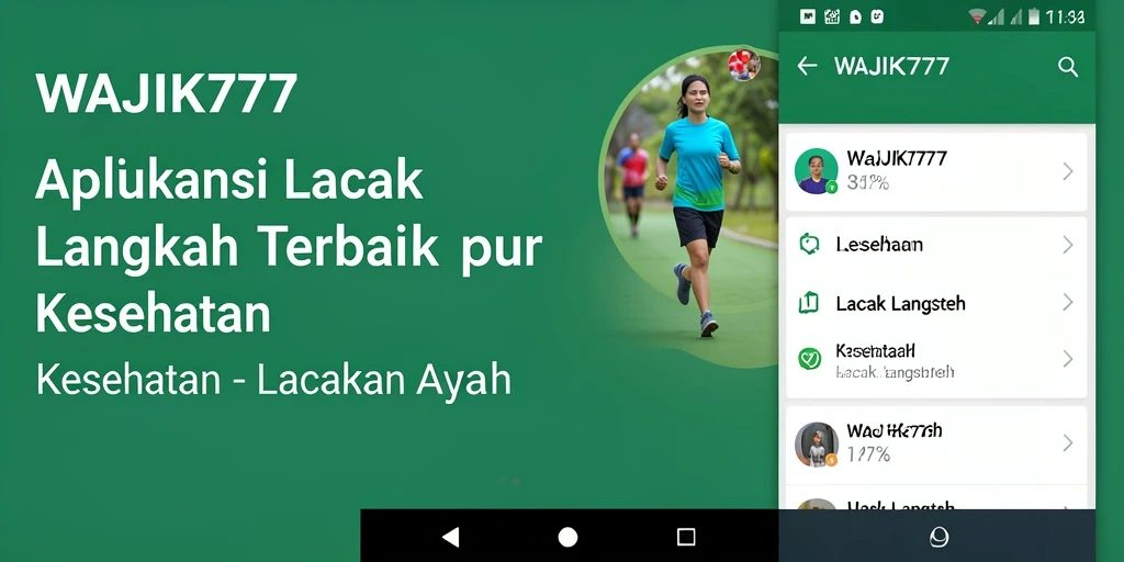 Antarmuka WAJIK777 yang intuitif untuk pelacakan langkah.