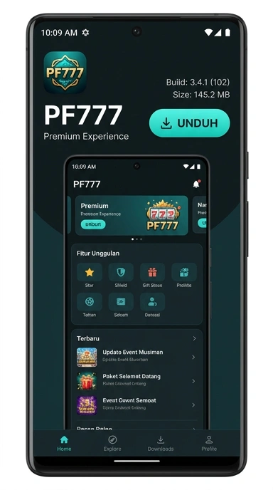Tampilan halaman APK pf777